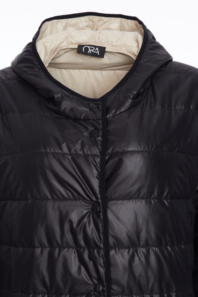 Ora Light Padded Jacket with Contrast Hood