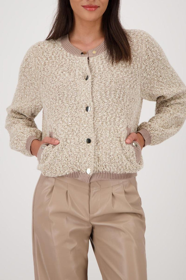 Monari Truffle Strick Tweed Jacket