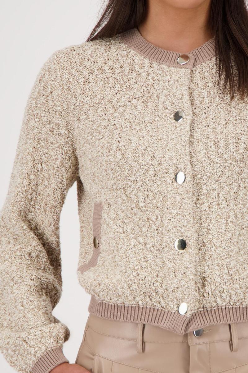 Monari Truffle Strick Tweed Jacket