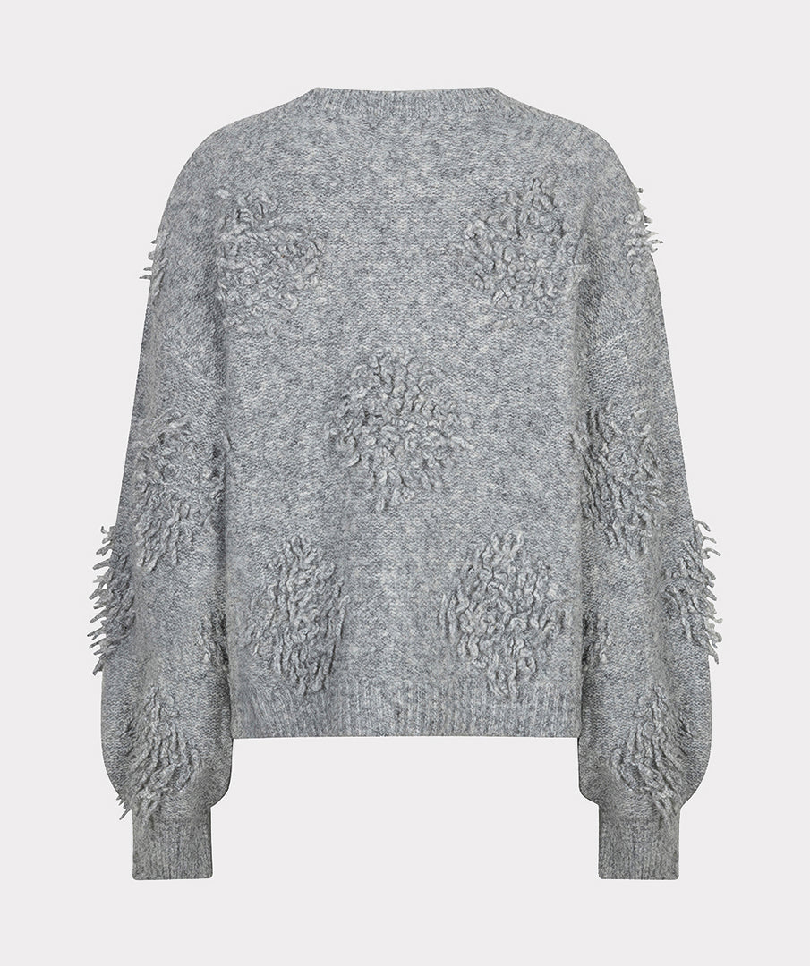 EsQualo 3D Fringes Jumper, Grey