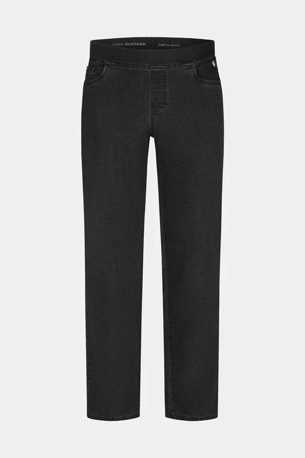 Anna Montana Angelika Jump In Slim Fit Black Jeans