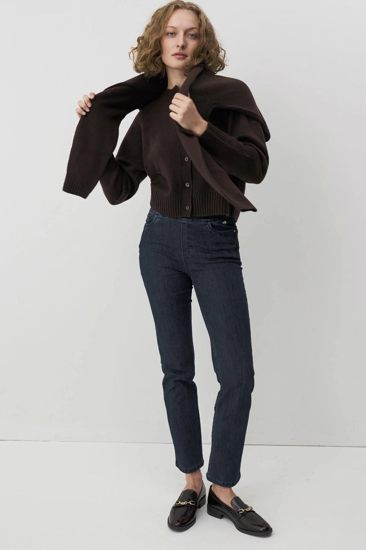 Anna Montana Angelika Jump In Slim Fit Dark Denim Jeans