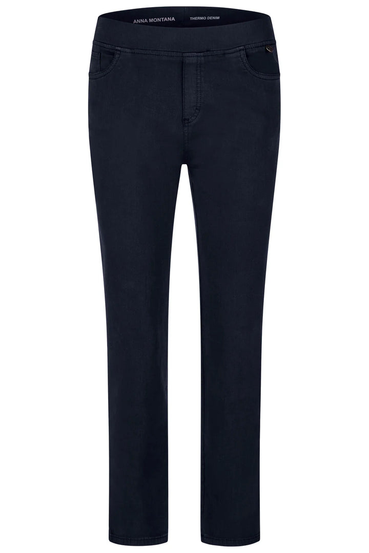 Anna Montana Angelika Jump In Slim Fit Dark Denim Jeans