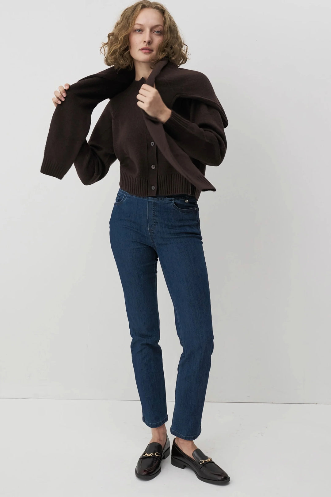 Anna Montana Angelika Jump In Slim Fit Light Denim Jeans