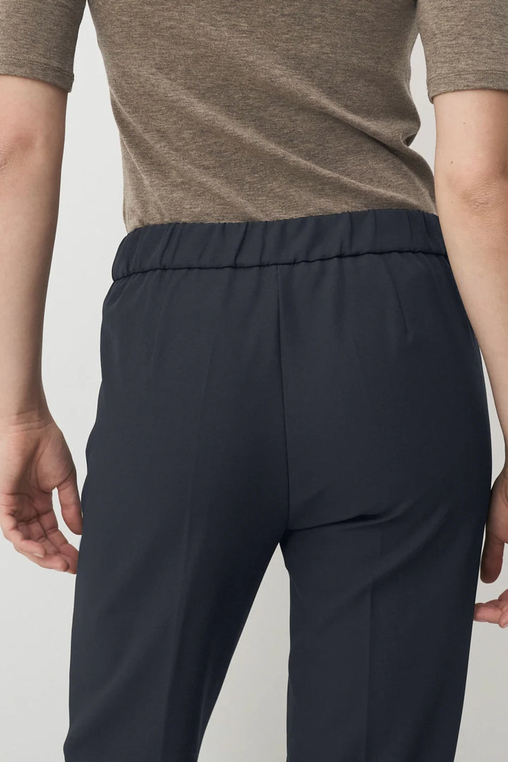 Anna Montana Rose Easy Flexi Relaxed Fit Navy Trousers