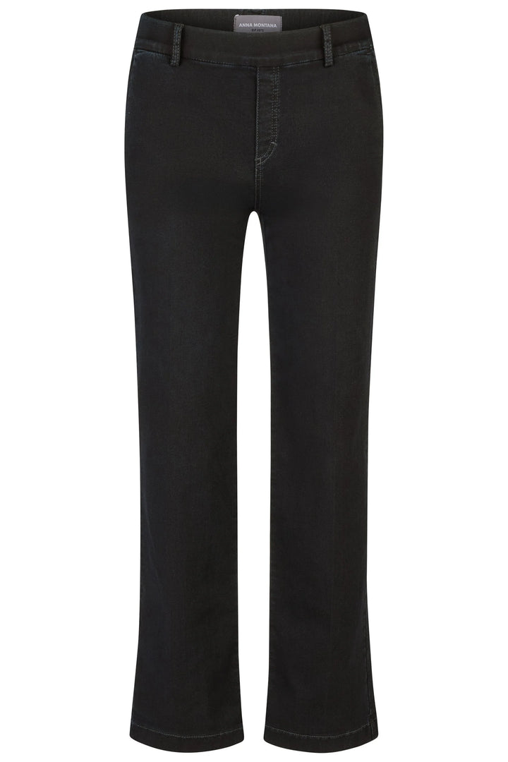 Anna Montana Mila Wide Leg 31"L Flexi Black Jeans