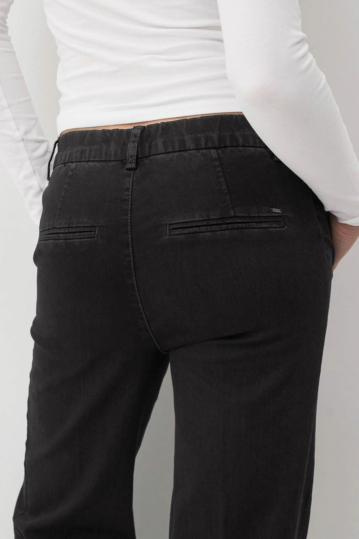 Anna Montana Mila Wide Leg 31"L Flexi Black Jeans