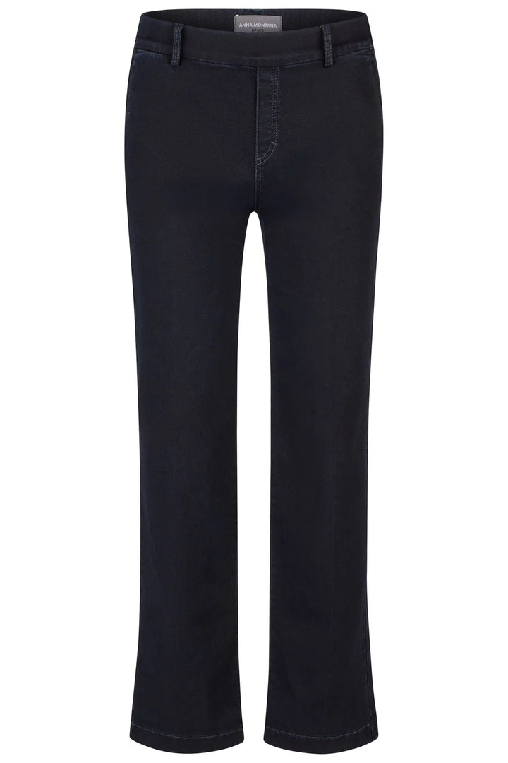 Anna Montana Mila Wide Leg 31"L Flexi Dark Blue Jeans