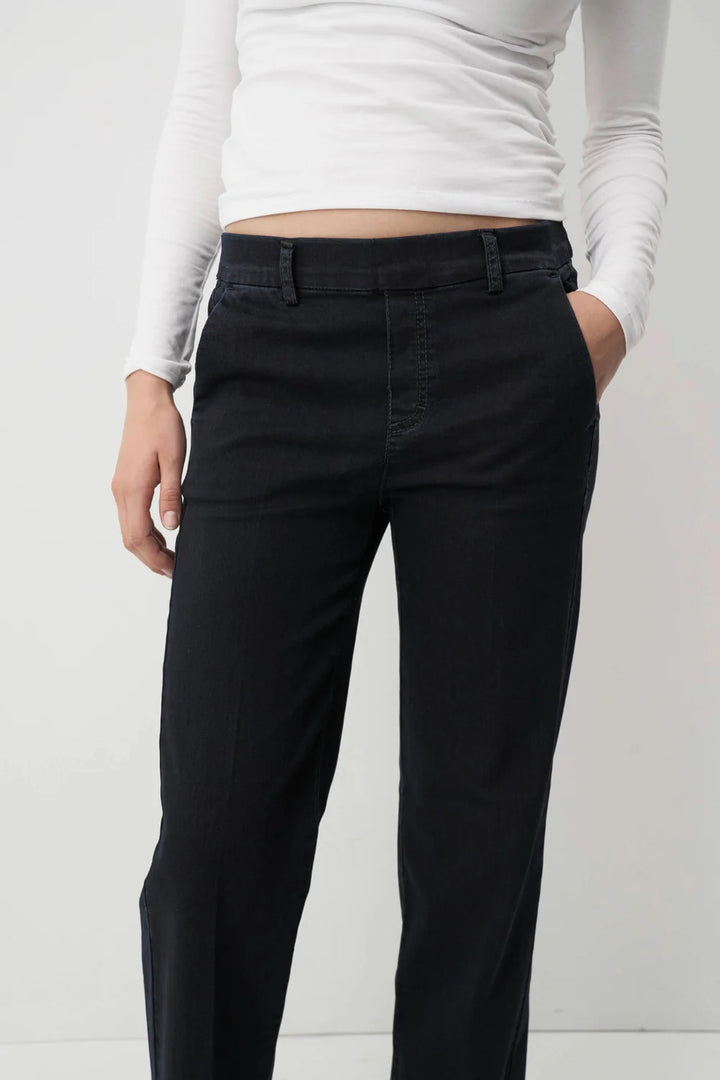 Anna Montana Mila Wide Leg 31"L Flexi Dark Blue Jeans