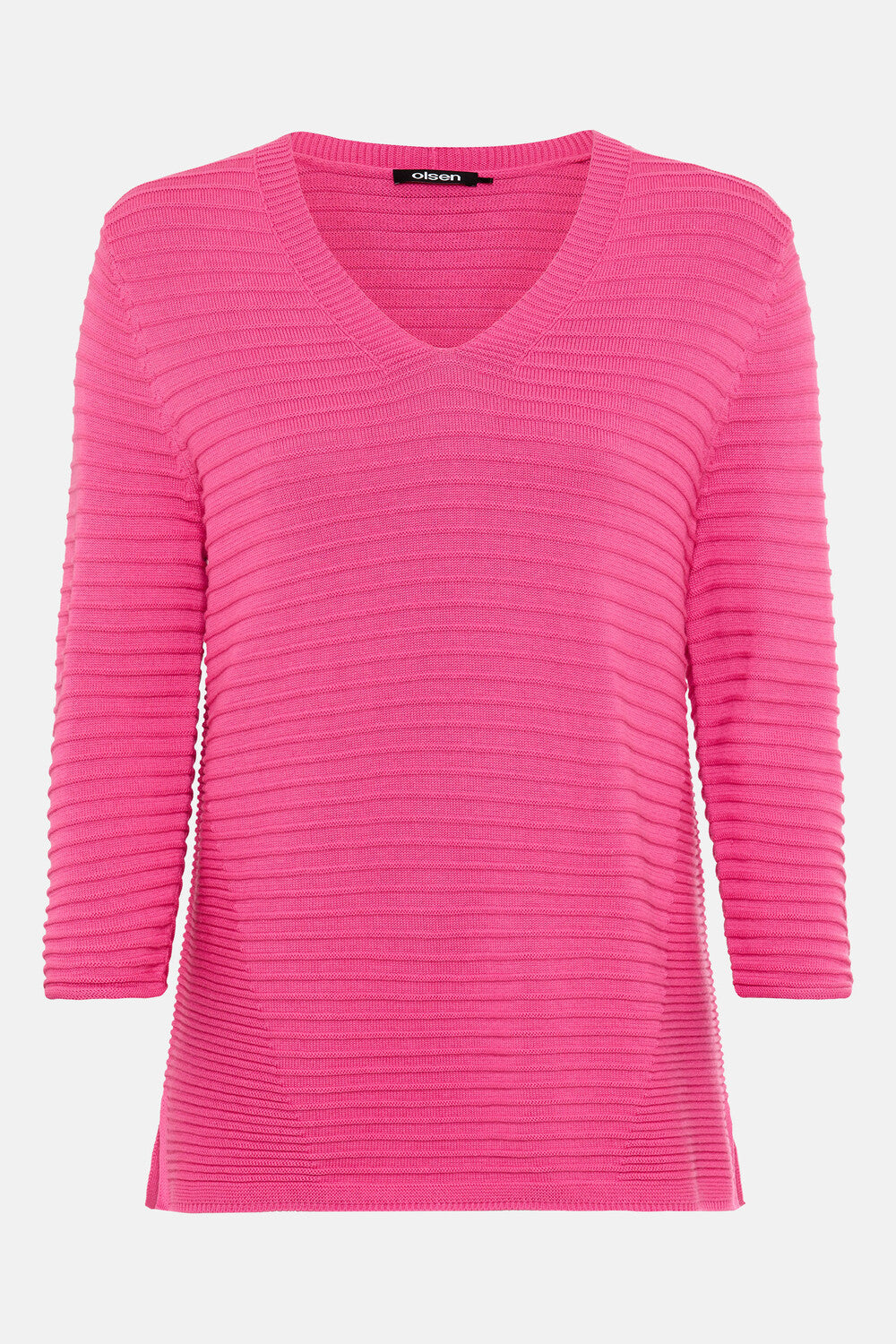 Olsen Pink V-Neck Sweater