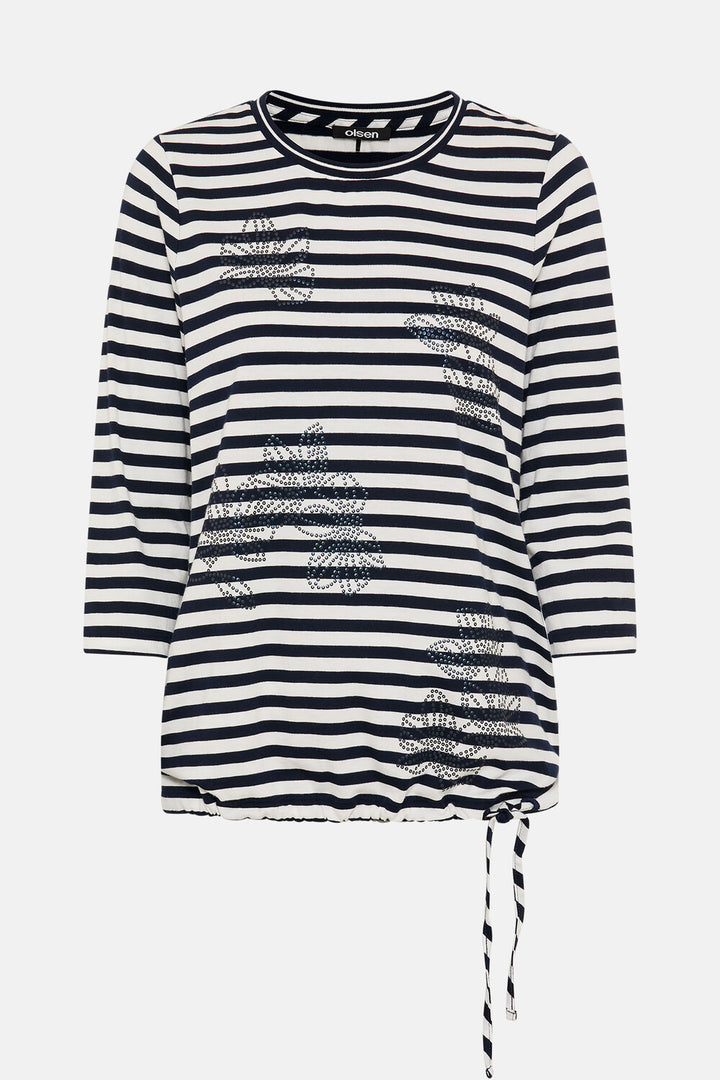 Olsen Blue Long Sleeve Top