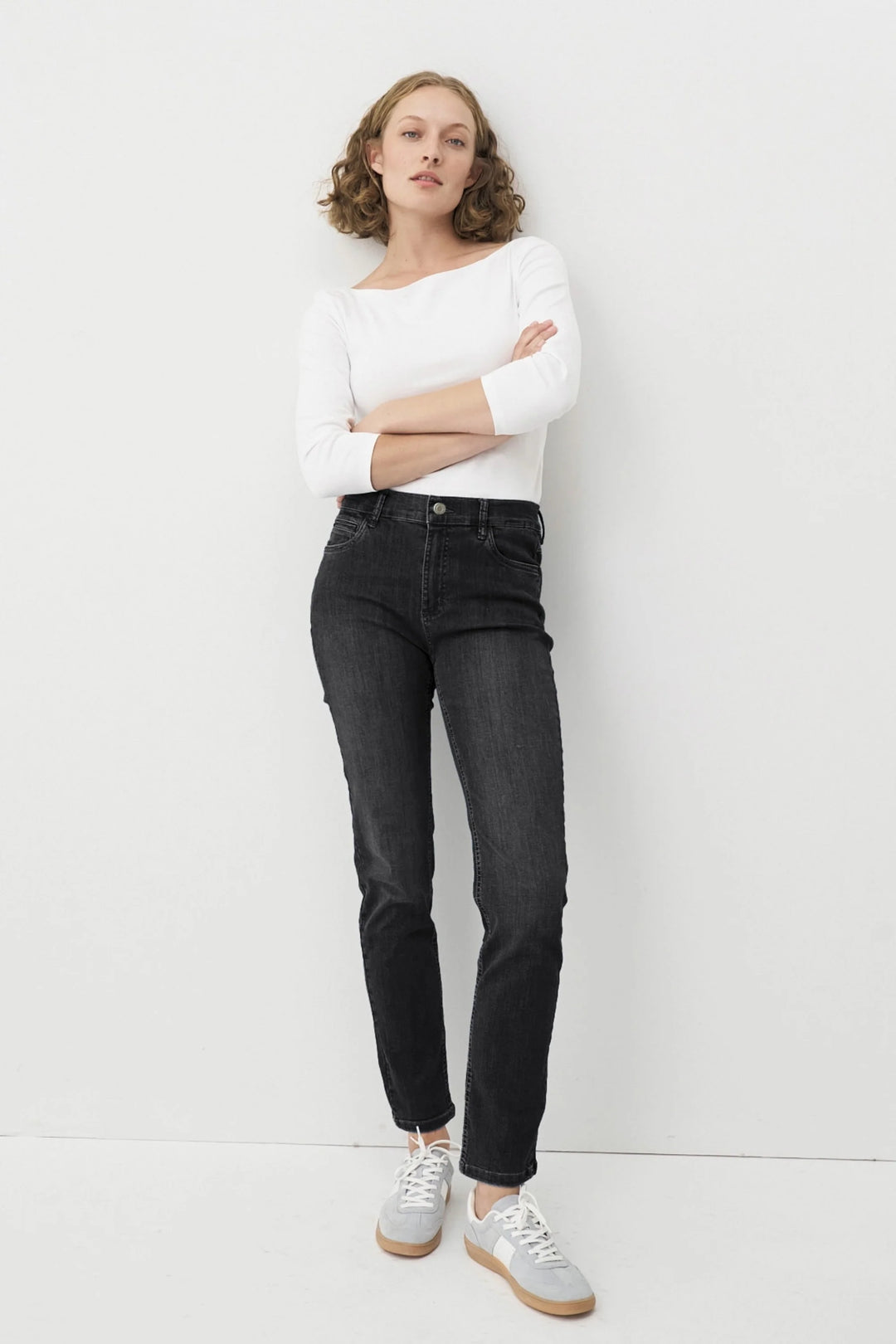 Anna Montana Angelika Slim Fit Black Jeans