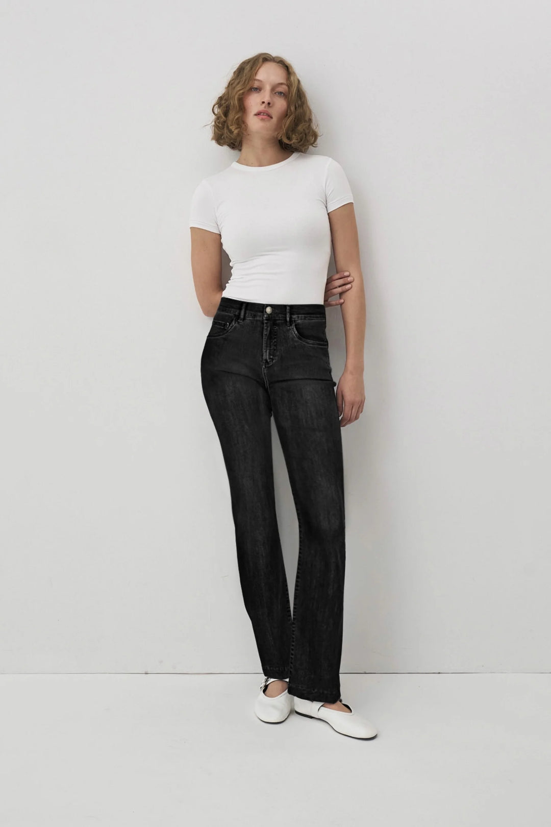 Anna Montana Finja Flared Black Denim Jeans