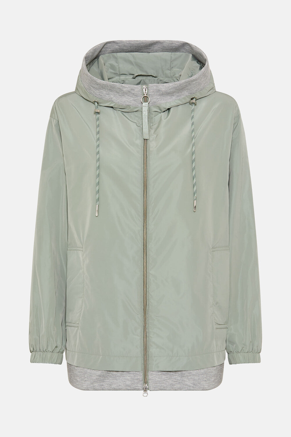 Olsen Green Scuba Hooded Jacket