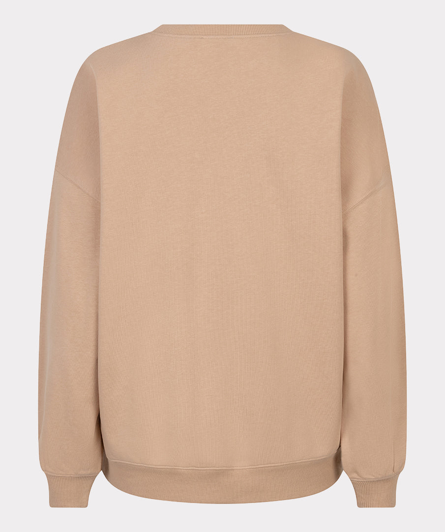 EsQualo Sand 'Chicago' Printed Sweater