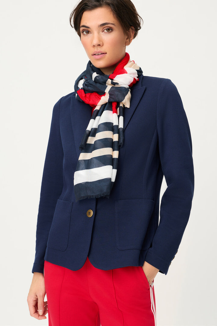 Olsen Blue Woven Scarf