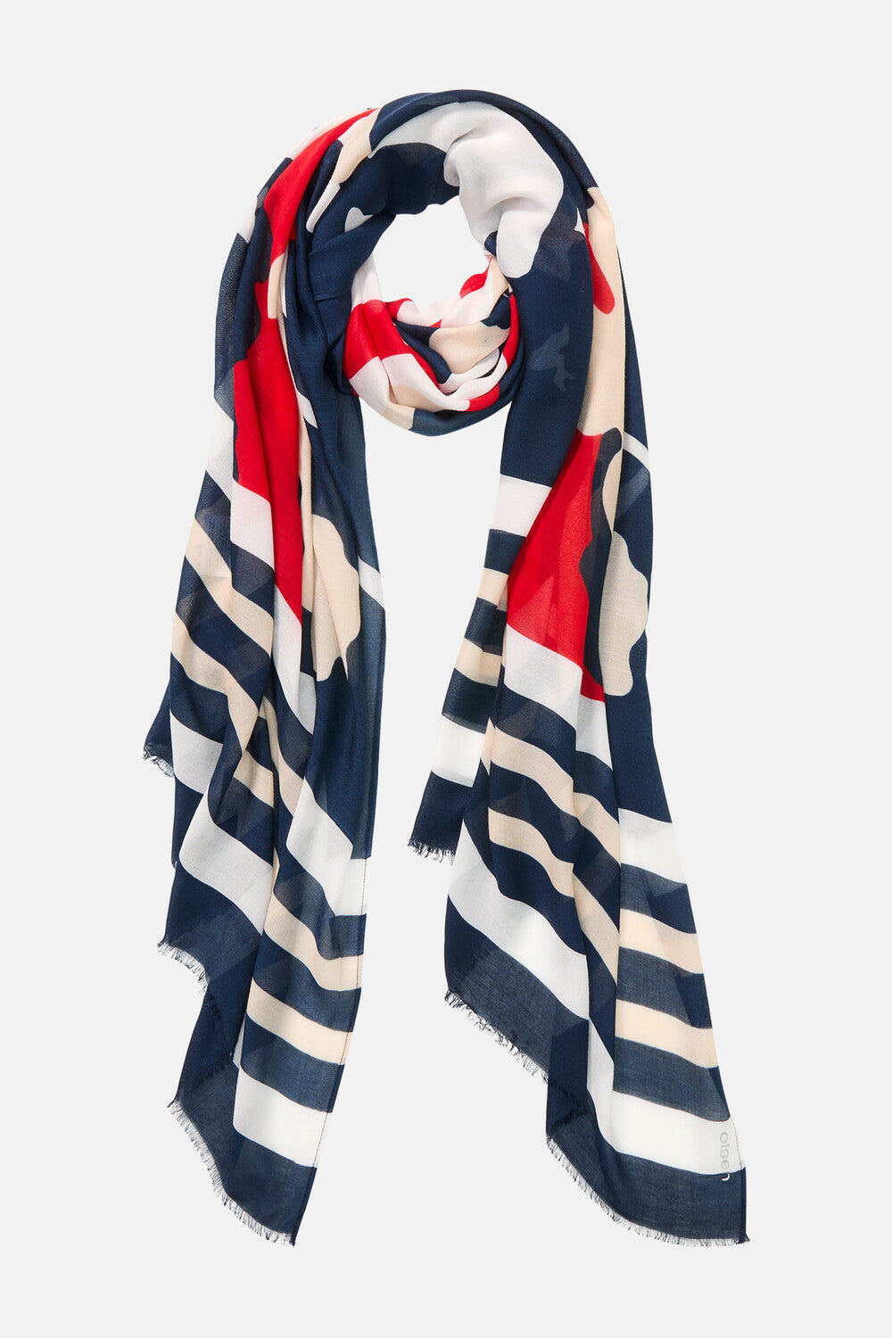 Olsen Blue Woven Scarf