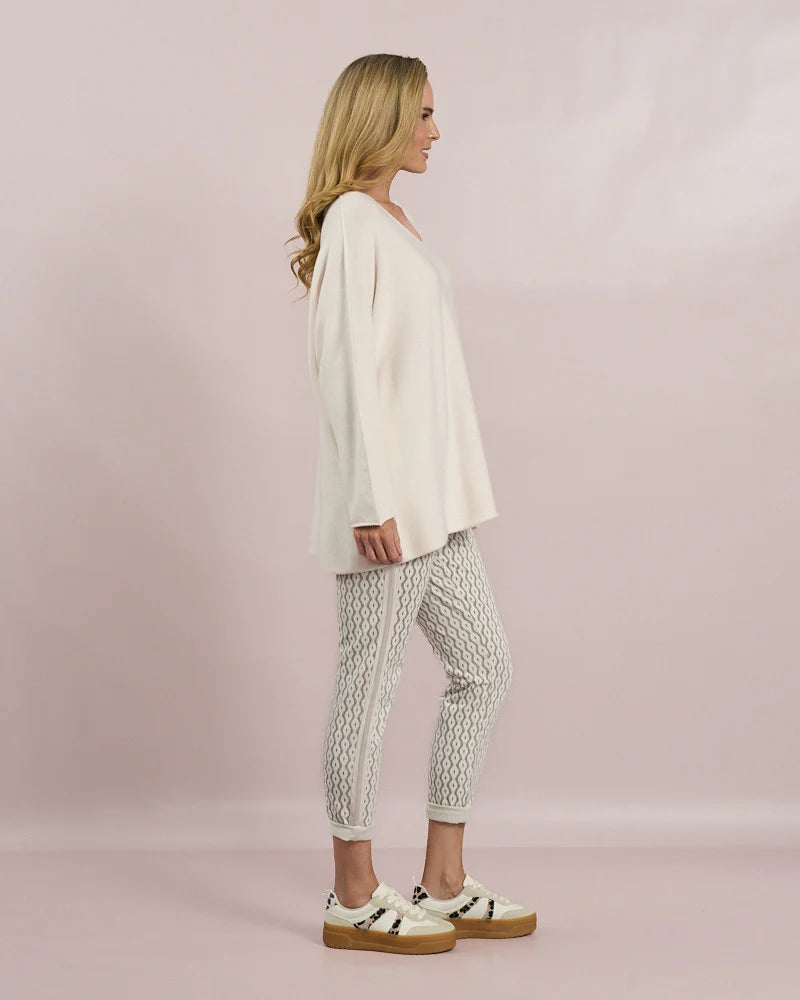 Decollage Cream Oversized Knit