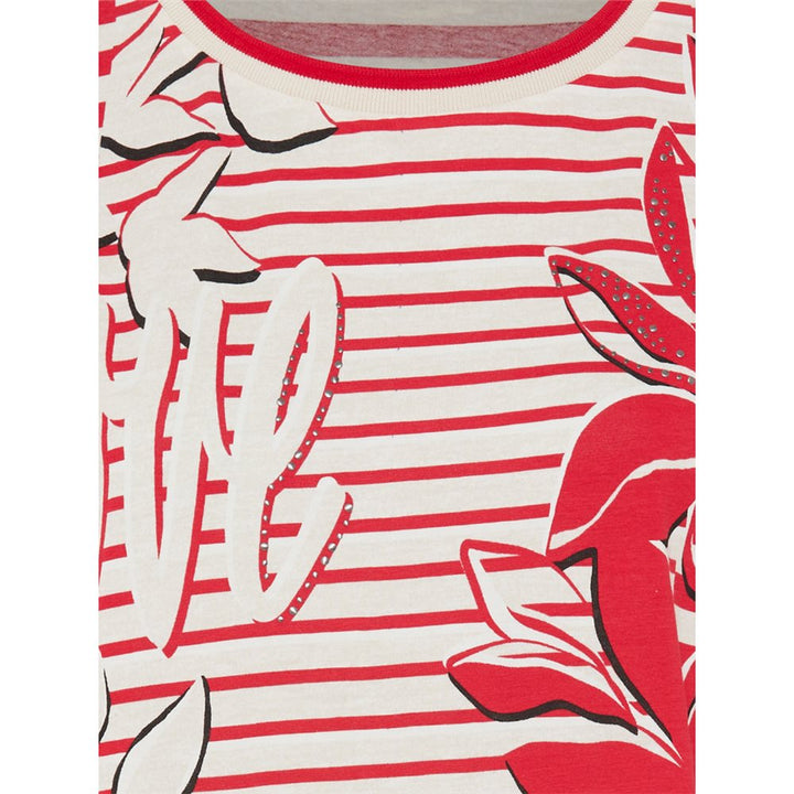 Olsen Red Rose T-Shirt Long Sleeves