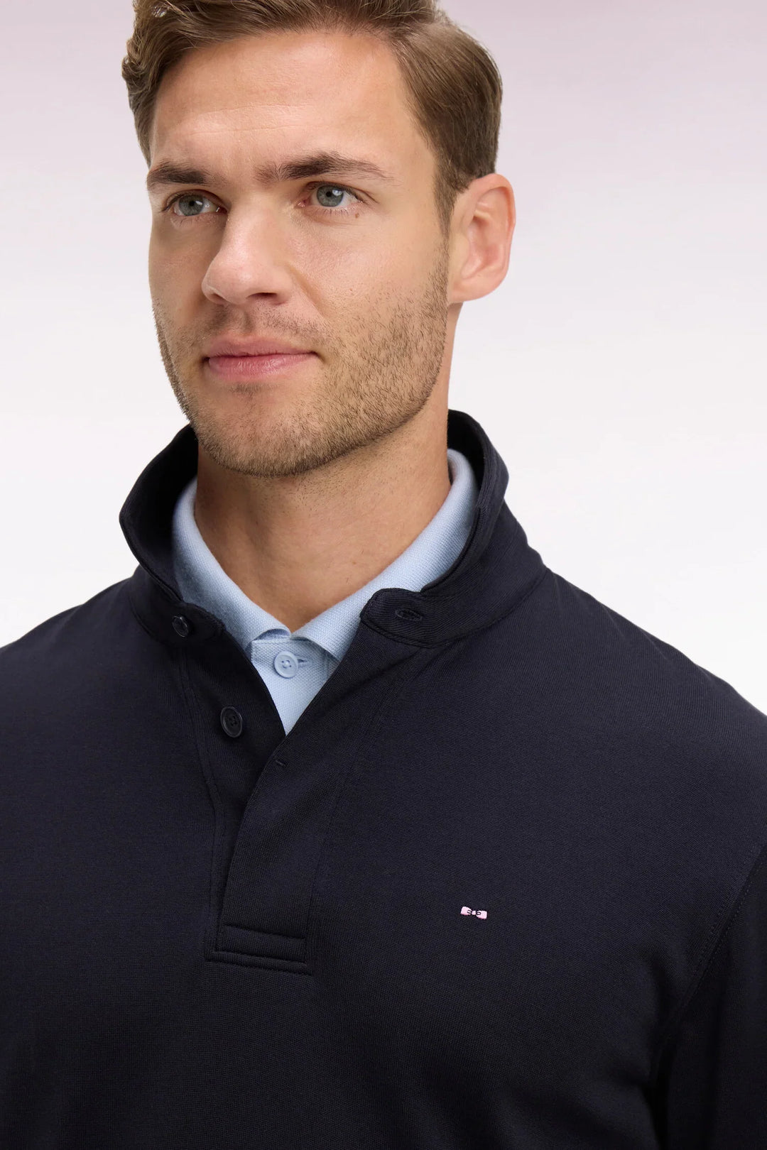 Eden Park Long Sleeve Jersey, Navy