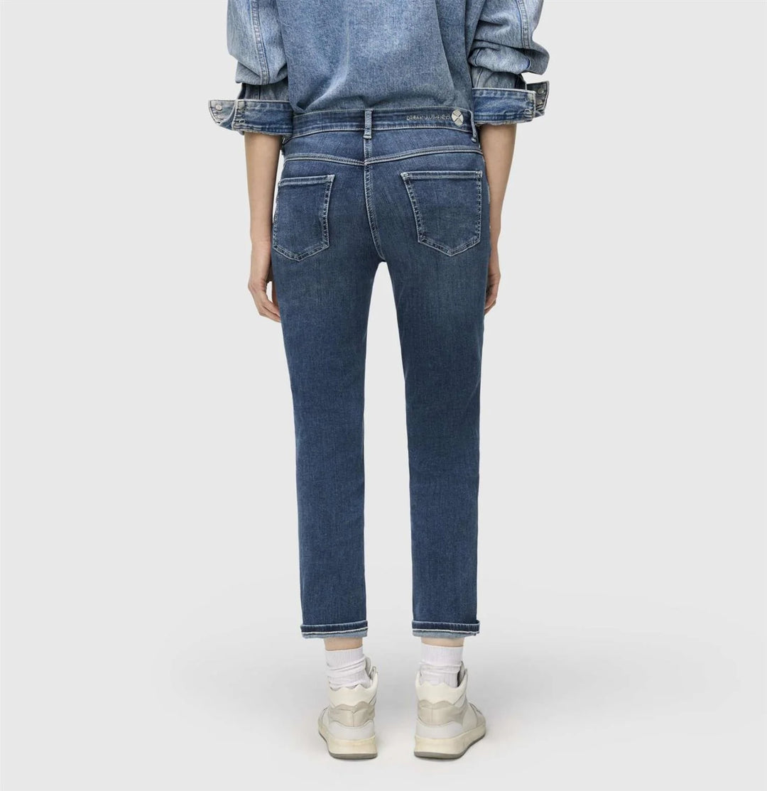 Mac Jeans Dream Cropped Blue Moon Basic Wash Jeans