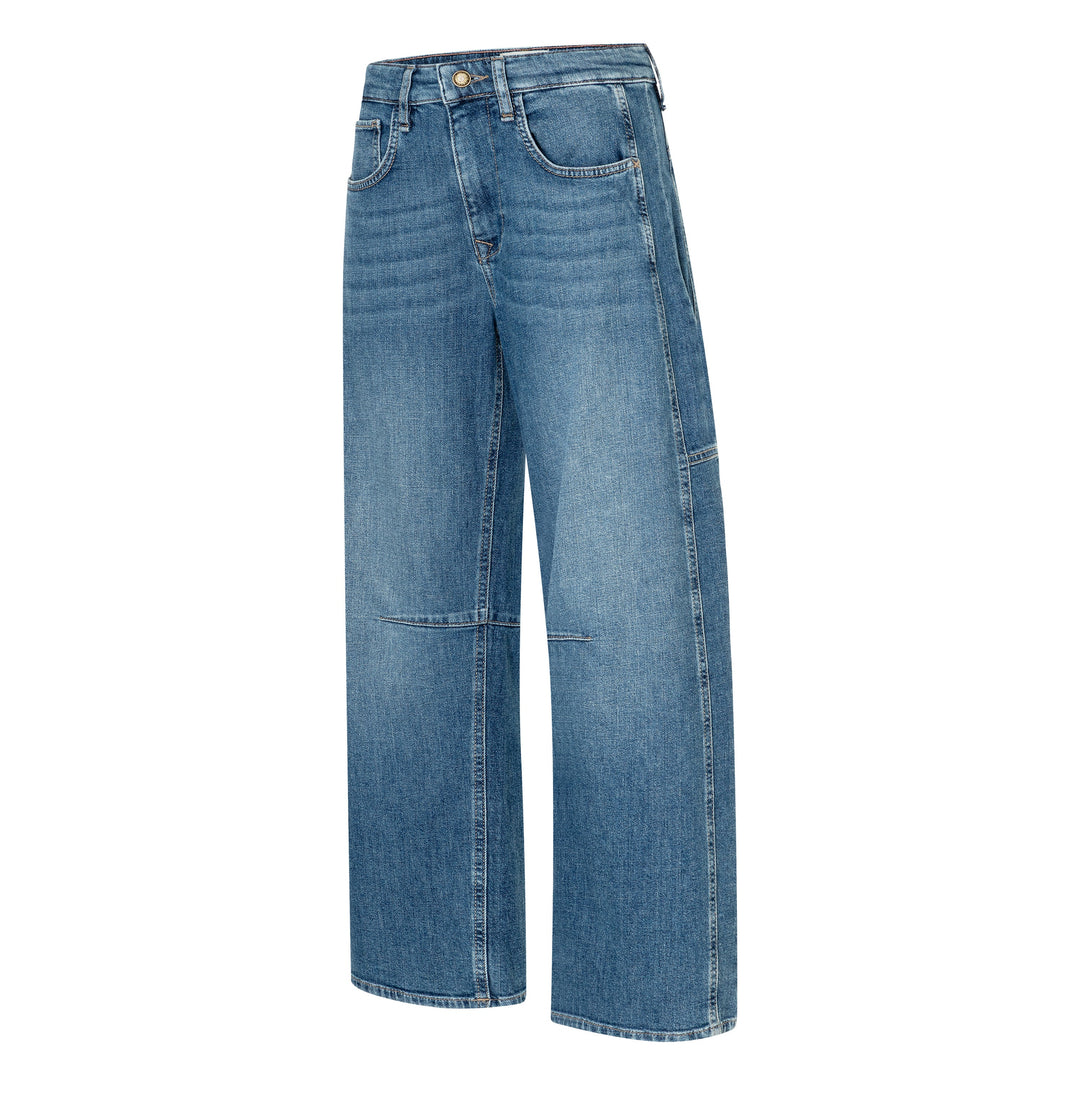 Mac Jeans Ohio Mid Blue Washed Barrel Jeans