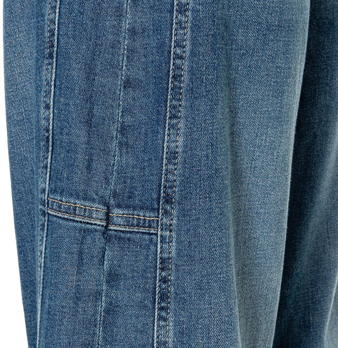 Mac Jeans Ohio Mid Blue Washed Barrel Jeans