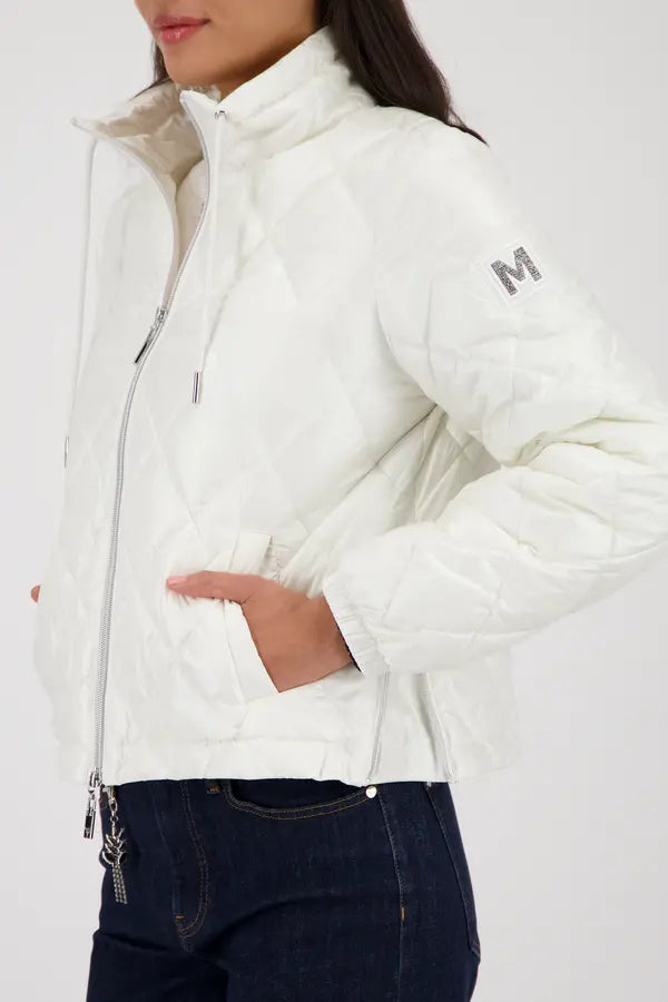 Monari Off White Quilted Jacket