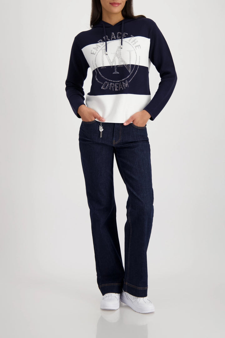 Monari Navy Knitted Jumper