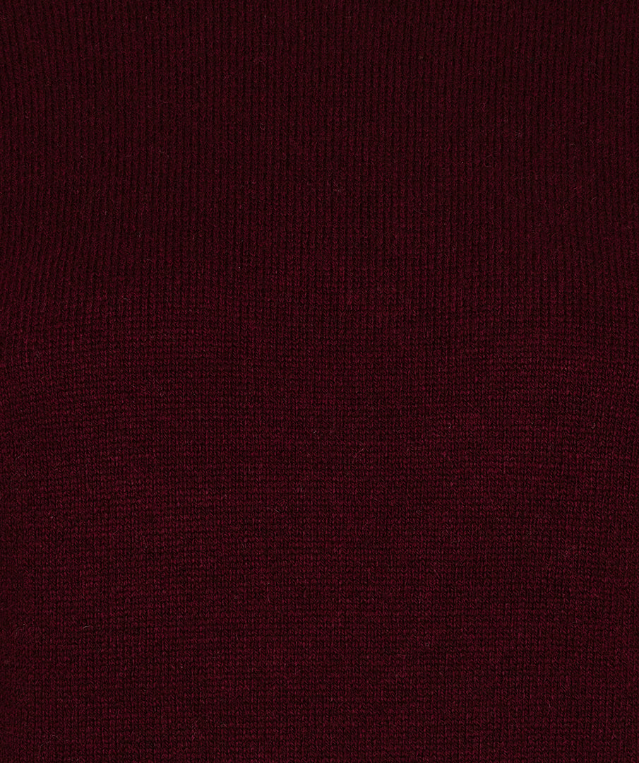 EsQualo Raglan Round Neck Jumper, Merlot