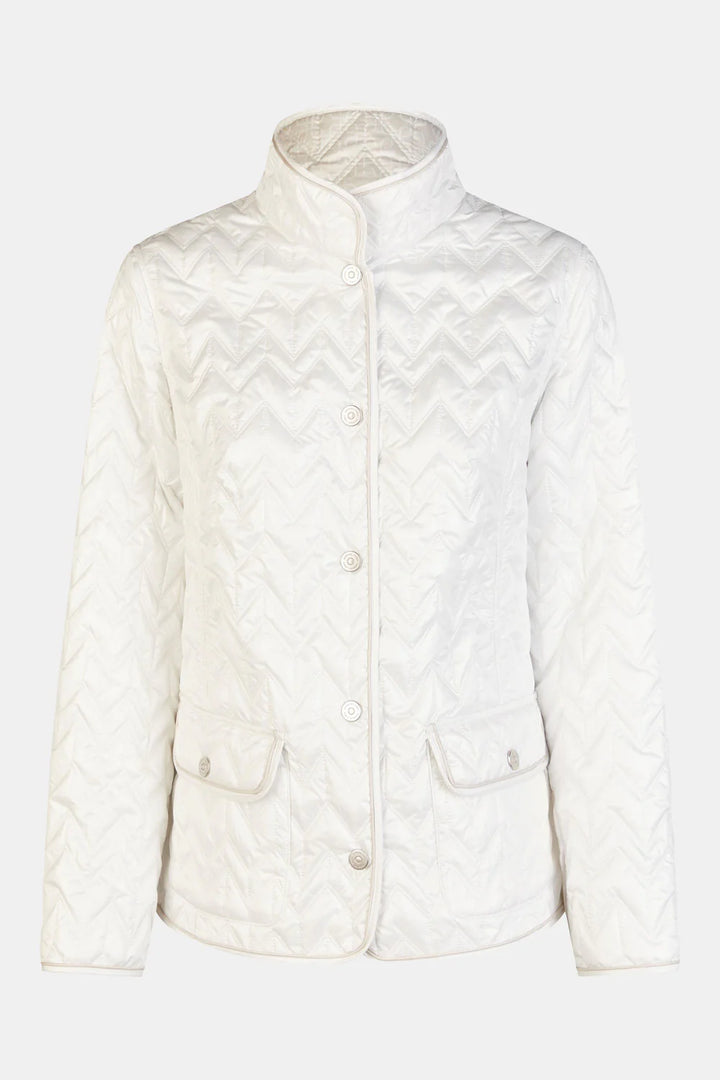 Barbara Lebek White Reversible Quilted Jacket