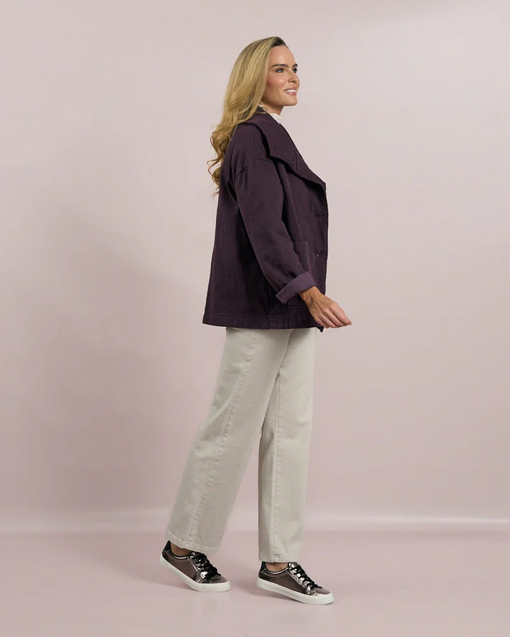 Decollage Mulberry Funnel Jacket