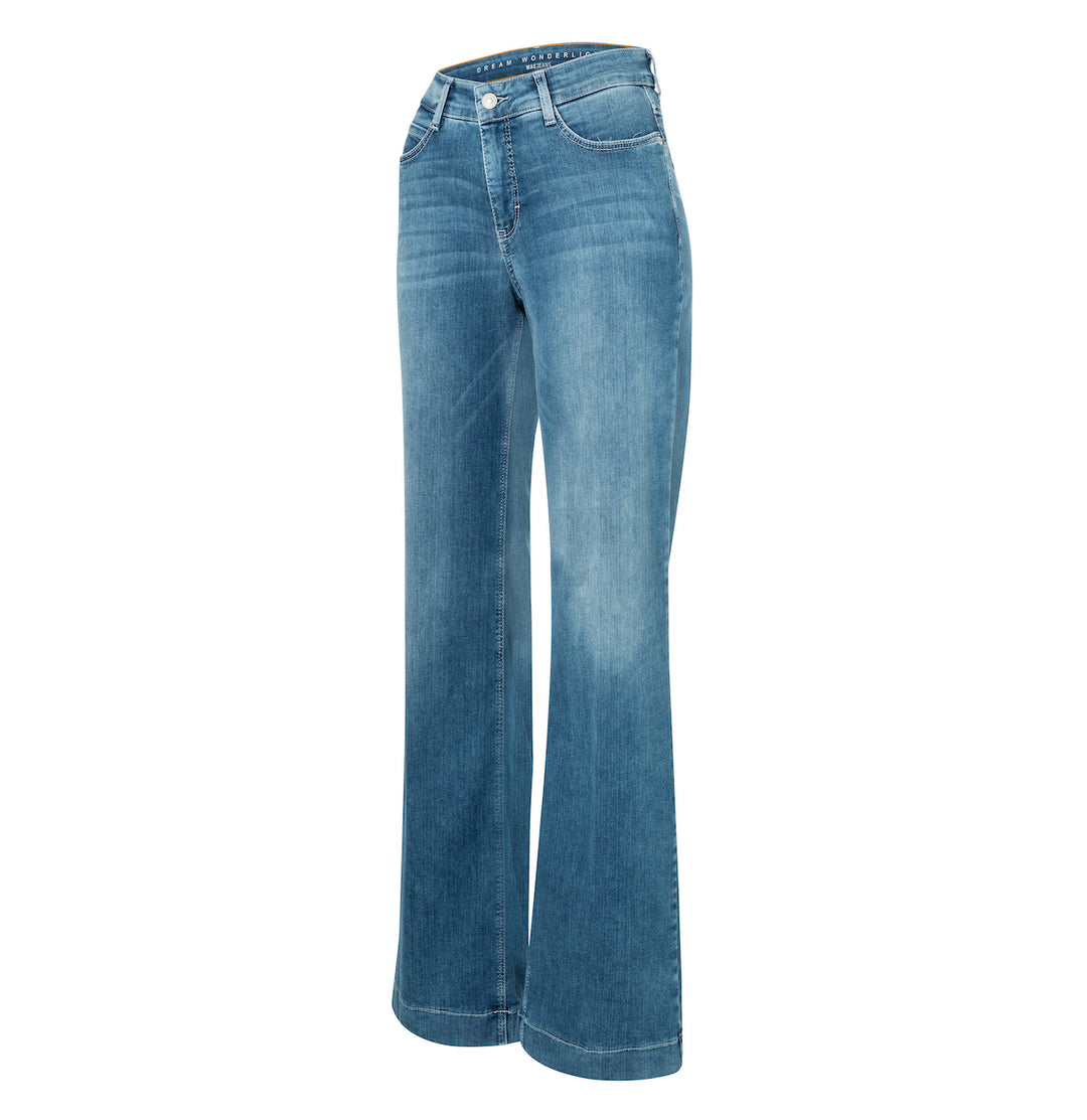 Mac Jeans Dream Wide Mid Blue Wash Dream Wonder Light Denim Jeans