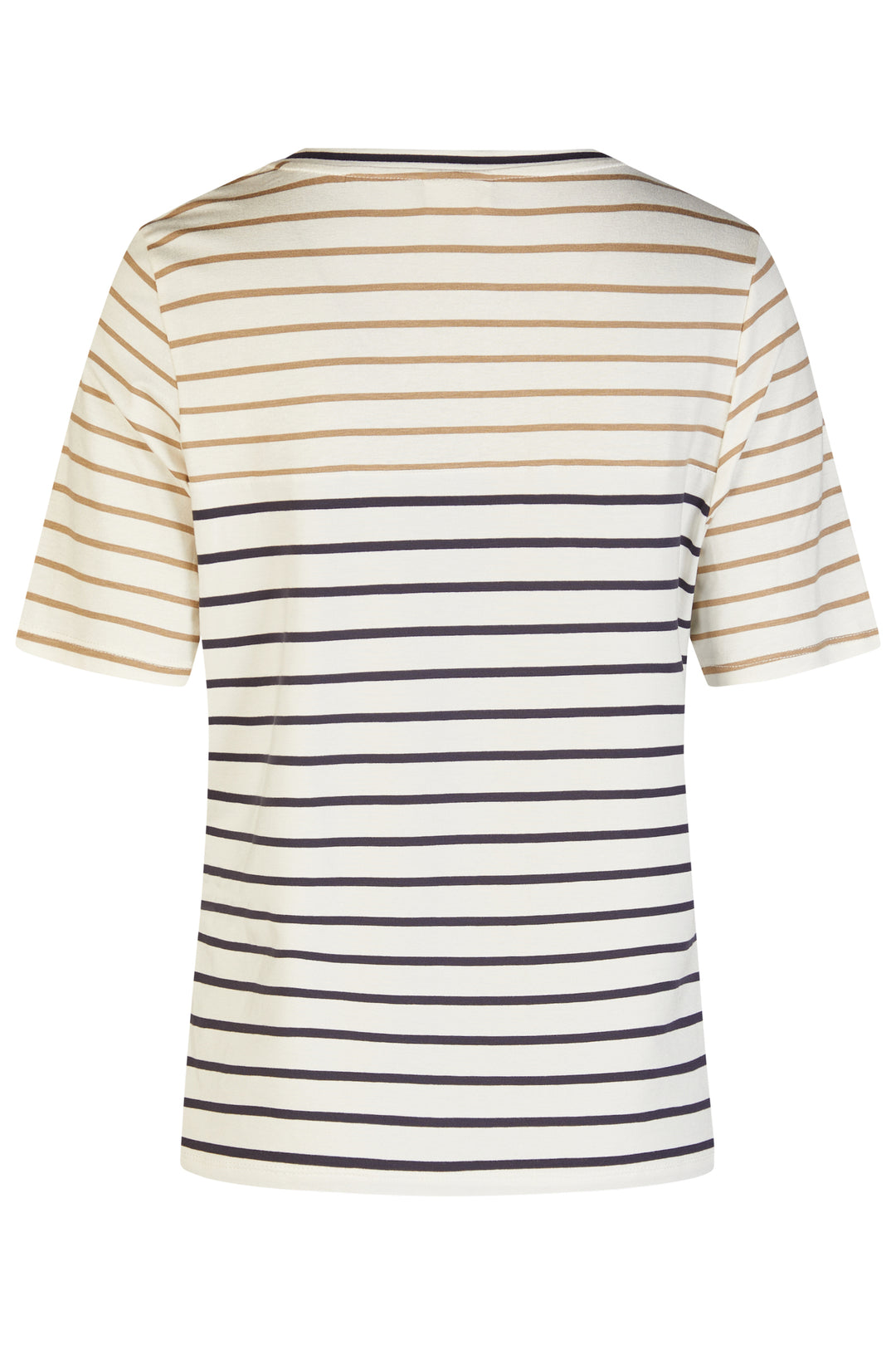 Barbara Lebek Navy Striped Print Top