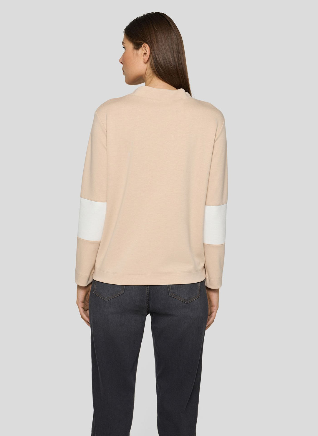 Rabe Beige 'Be Happy' Print Sweater