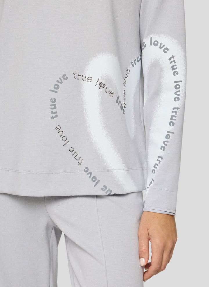Rabe Light Grey Tunnel Collar Hoodie