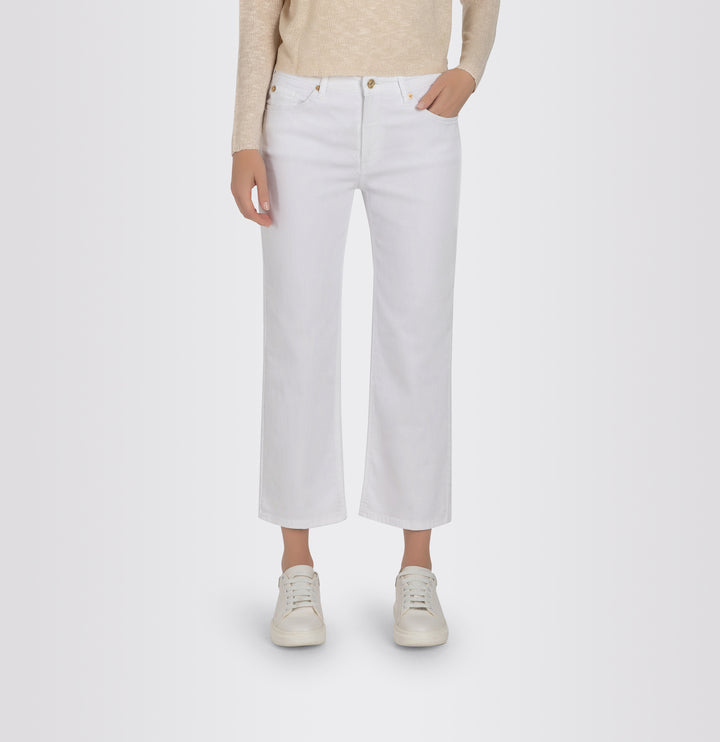 Mac Jeans Culotte White Lightweight Denim Jeans
