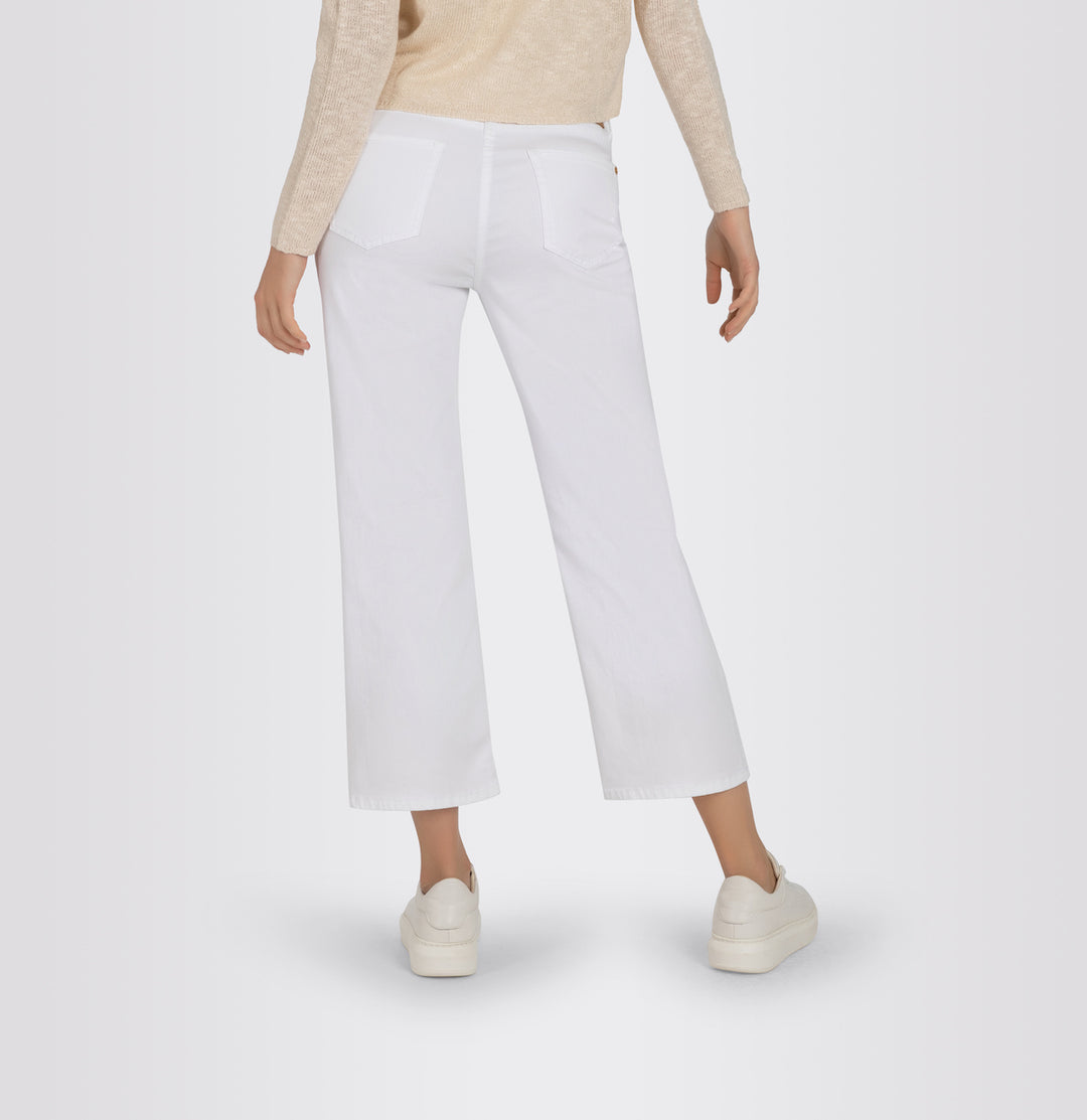 Mac Jeans Culotte White Lightweight Denim Jeans