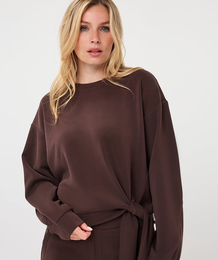 EsQualo Knot Detail Jumper, Cacao