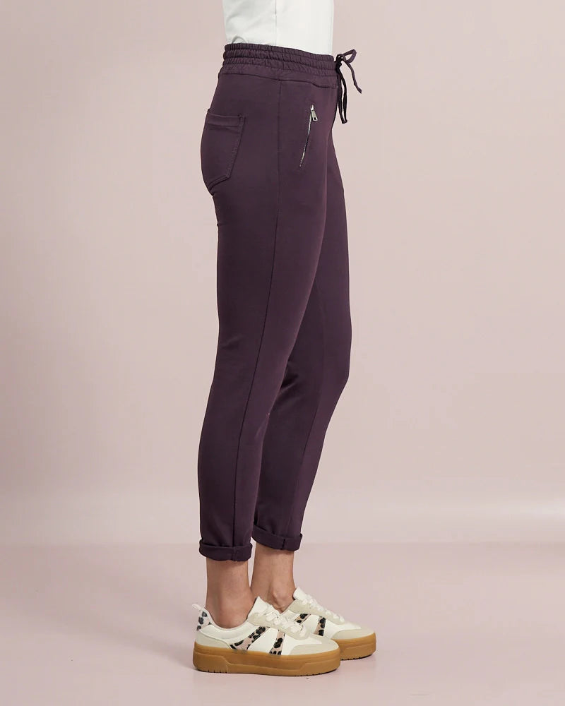 Decollage Mulberry Zip Pocket Joggers