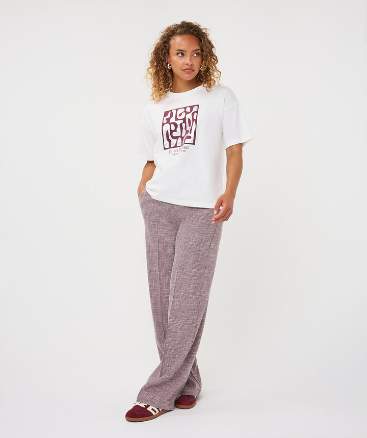 EsQualo 'Forms' T-shirt, Merlot