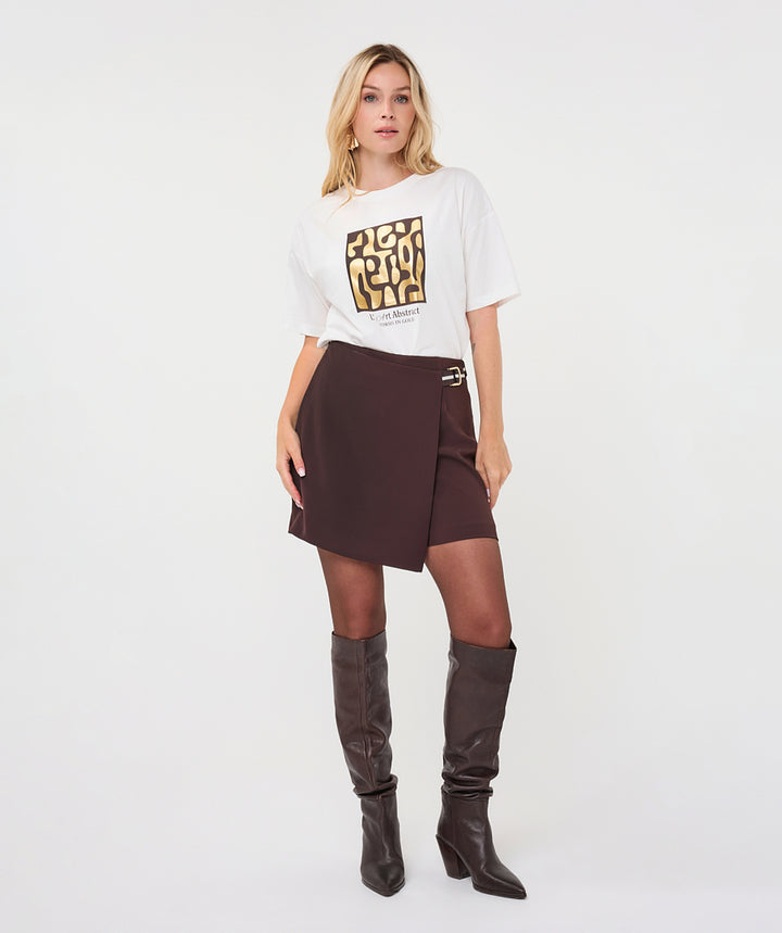 EsQualo 'Forms' T-shirt, Cacao