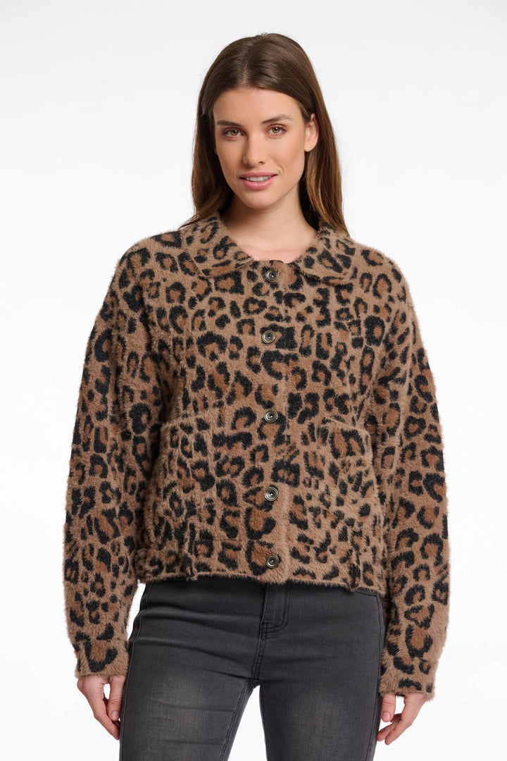 Rino & Pelle Bubbly Boxy Jacket Leopard