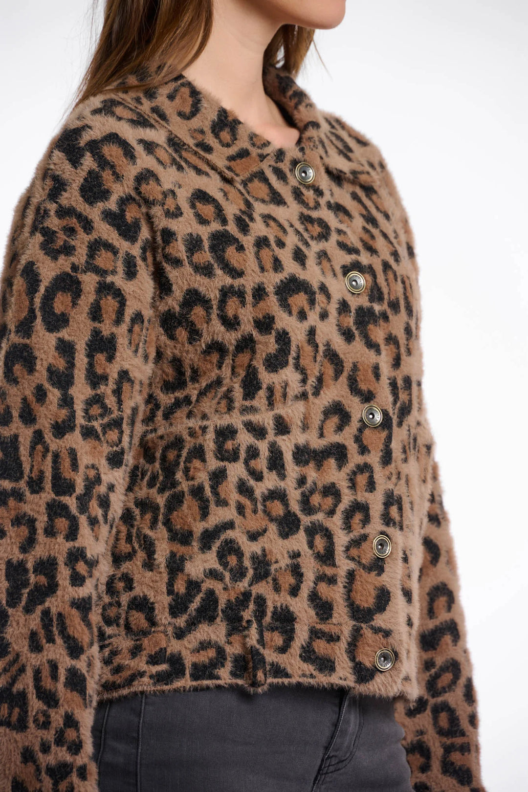 Rino & Pelle Bubbly Boxy Jacket Leopard