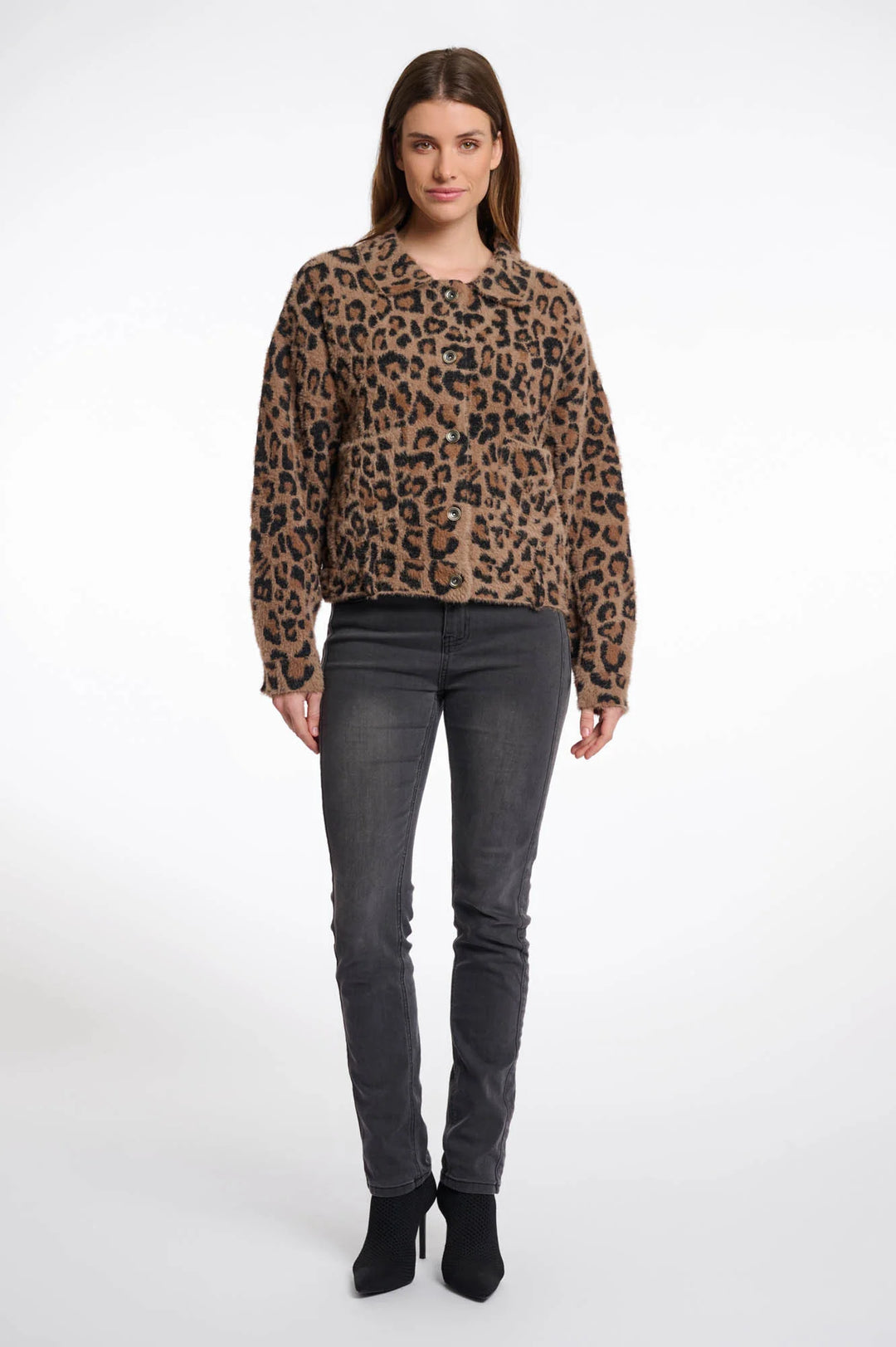 Rino & Pelle Bubbly Boxy Jacket Leopard