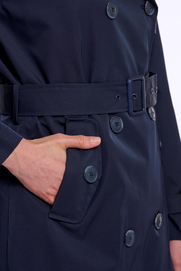 Rino & Pelle Era Navy Double Breasted Coat