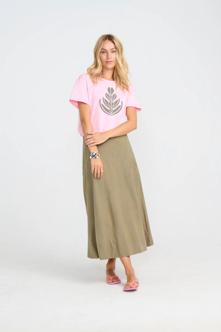 Costamani Pink/Army Florest Top