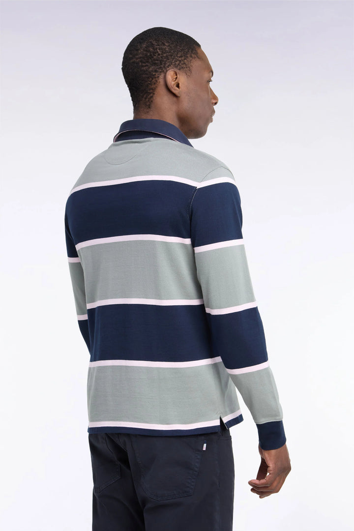 Eden Park Long Sleeved Striped Jersey, Khaki