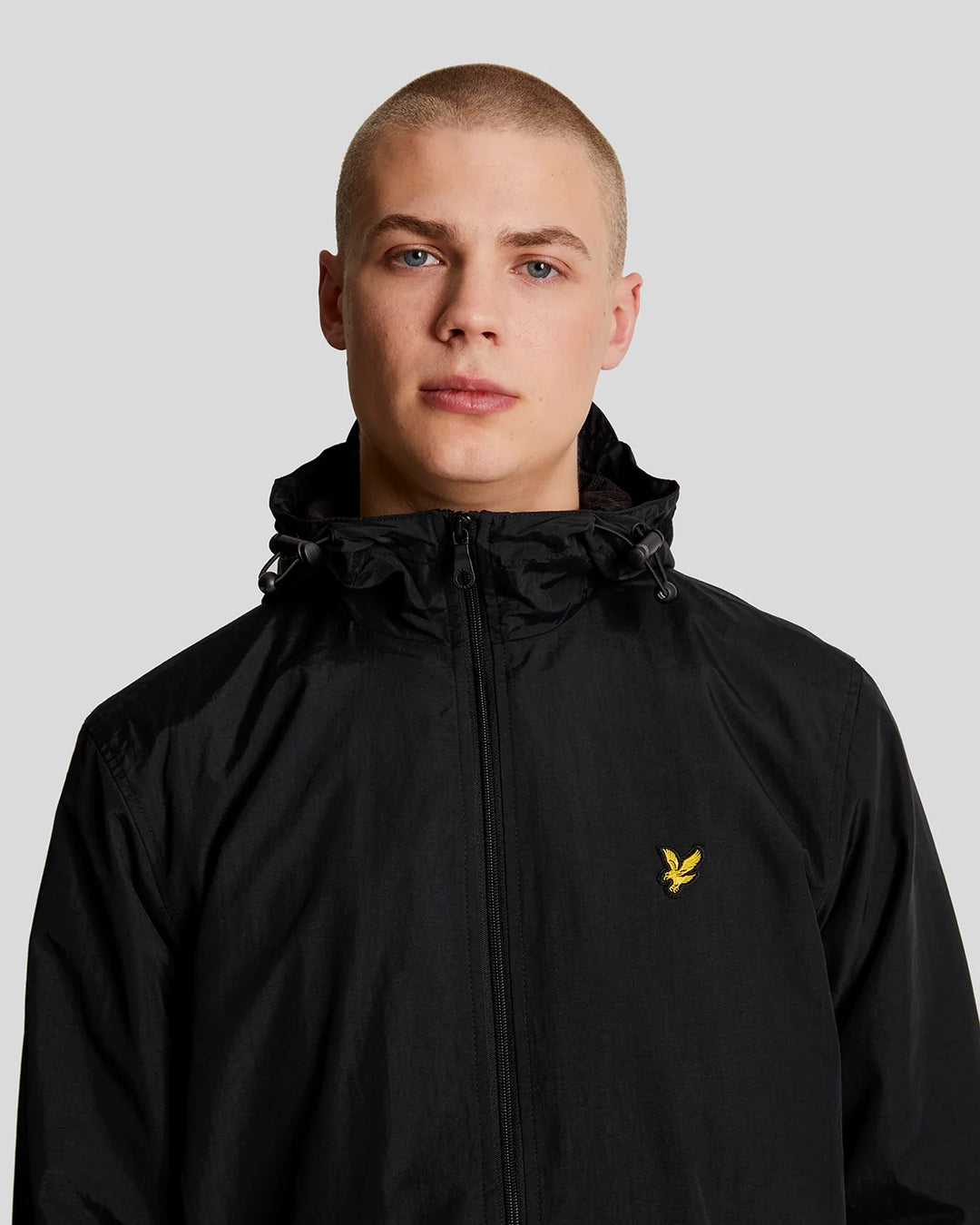 Lyle & Scott Water Resistant Hooded Jacket, Jet Black