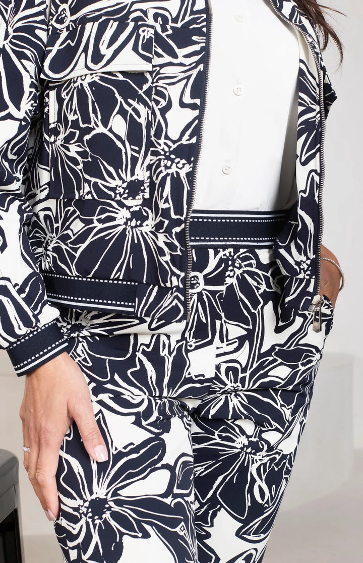 Zoso Jenny Night Blue Print Travel Jacket